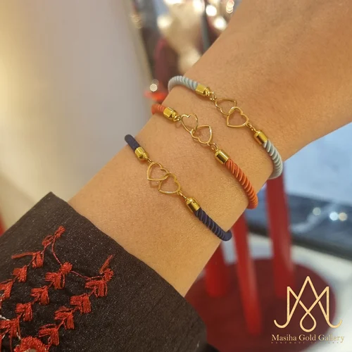 دستبند دو قلب درهم