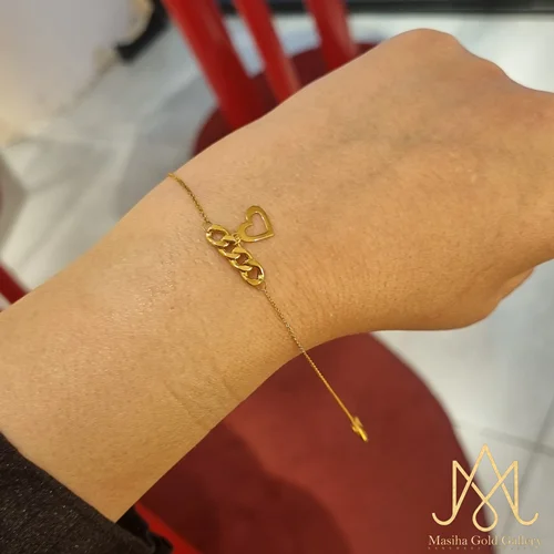 دستبند کارتیه قلب آویز