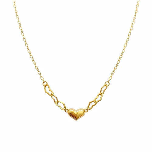 گردنبند قلب توخالی و قلب دامله