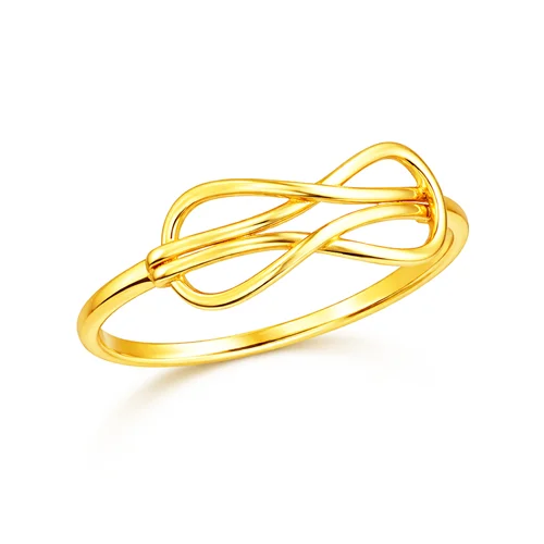 انگشتر گره تخت مینیمال