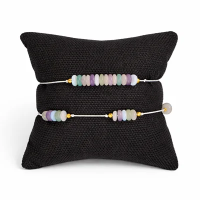 دستبند رز کوارتز و امیتیس