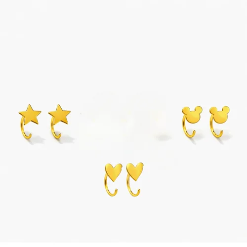 گوشواره های نیم حلقه