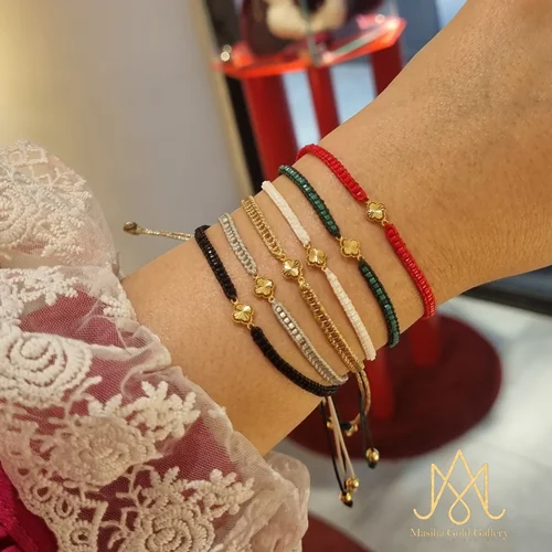 دستبند شبدر بافت میوکی