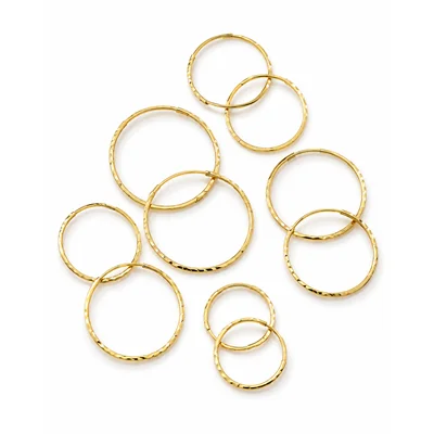گوشواره  حلقه ای تراش
