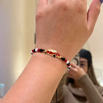 دستبند ماشین میناکاری قرمز