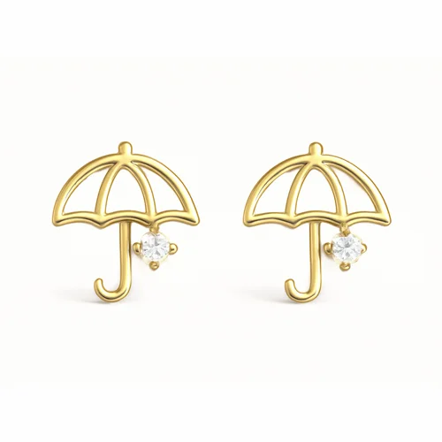 گوشواره  میخی چتر