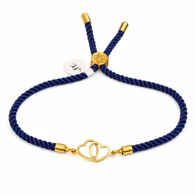 دستبند دو قلب درهم