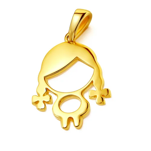 مدال گردنی دخترک