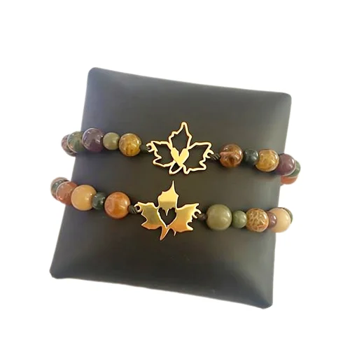 دستبند برگ پاییزی