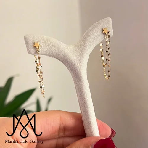 گوشواره پولکی ستاره