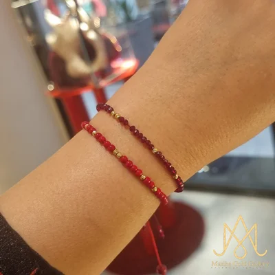 دستبند مهره قرمز و آلبرنادو