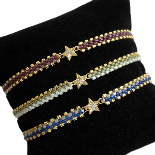 دستبند ستاره تراش بافت میوکی