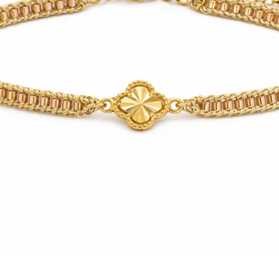 دستبند شبدر بافت میوکی