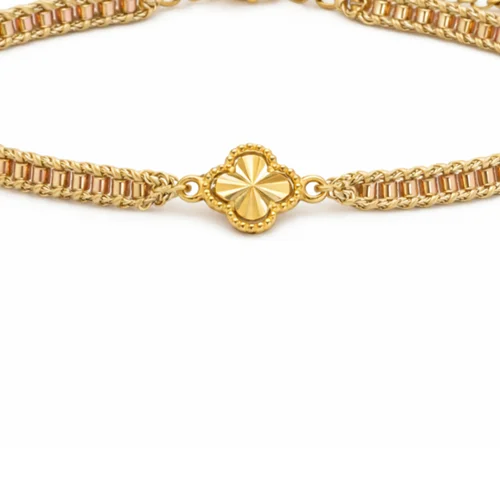 دستبند شبدر بافت میوکی