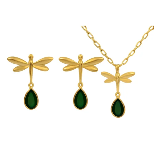 نیم ست سنجاقک سبز