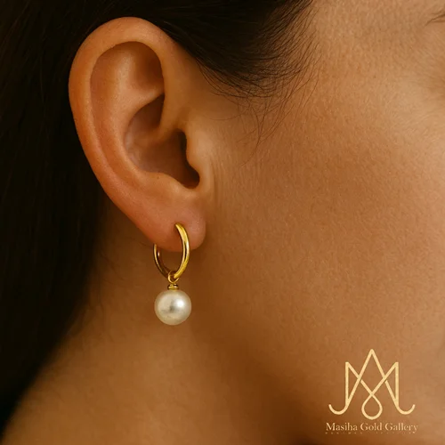گوشواره حلقه ای مروارید