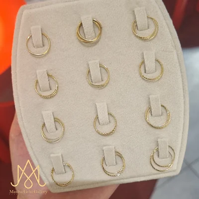 گوشواره حلقه ای تراش