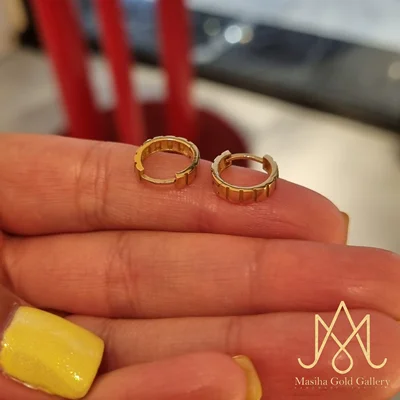 گوشواره حلقه ای هاشور