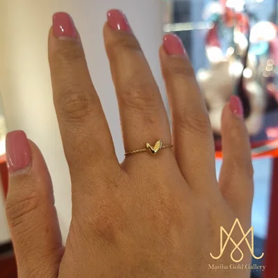 انگشتر قلب چکشی