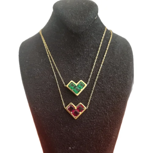 گردنبند سه سنگ