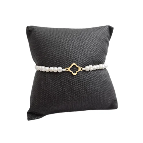 دستبند ونکلیف توخالی مروارید