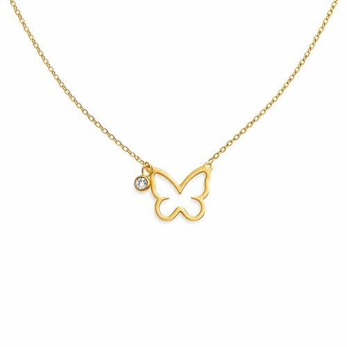 گردنبند پروانه و نگین