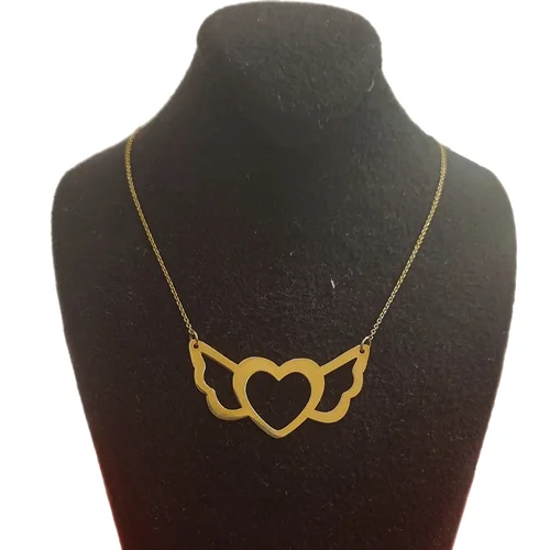 گردنبند قلب بالدار | کد:293