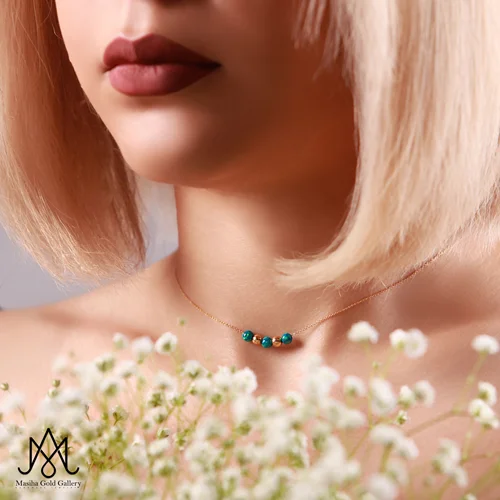 گردنبند سه گوی اپال | کد:306