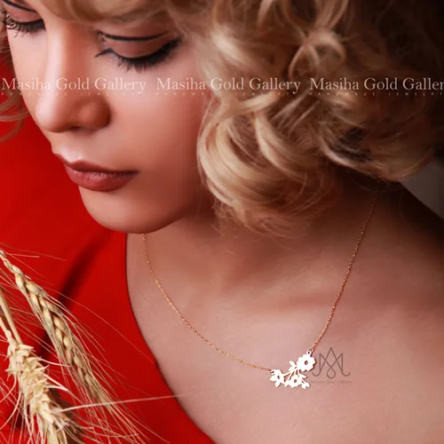 گردنبند شاخه گل | کد:324