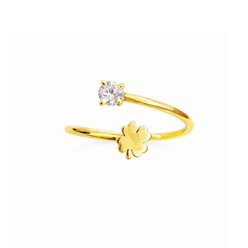 انگشتر شبدر و نگین