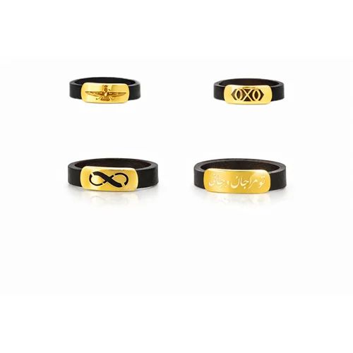 انگشتر چرم مردانه